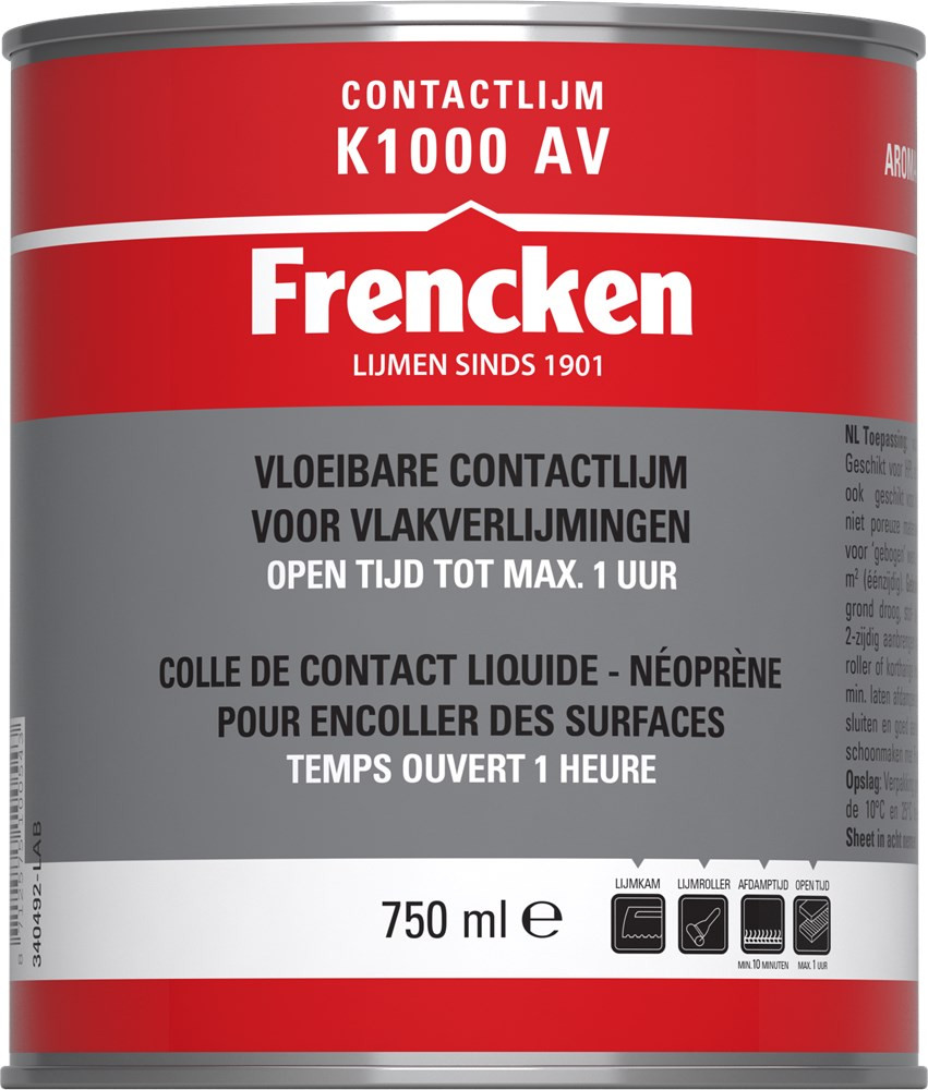Frencken contactlijm K100 AV (750ml)