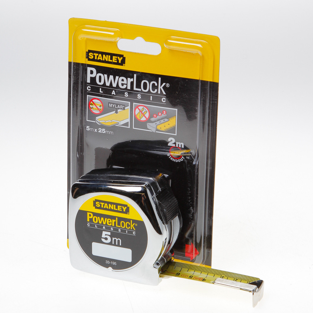 Rolbandmaat 5mx25mm Powerlock 0-33-195