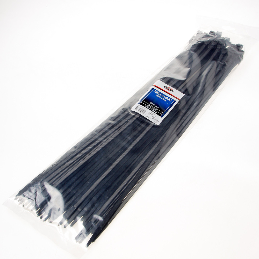 Bundelbandje zwart 550x8.0