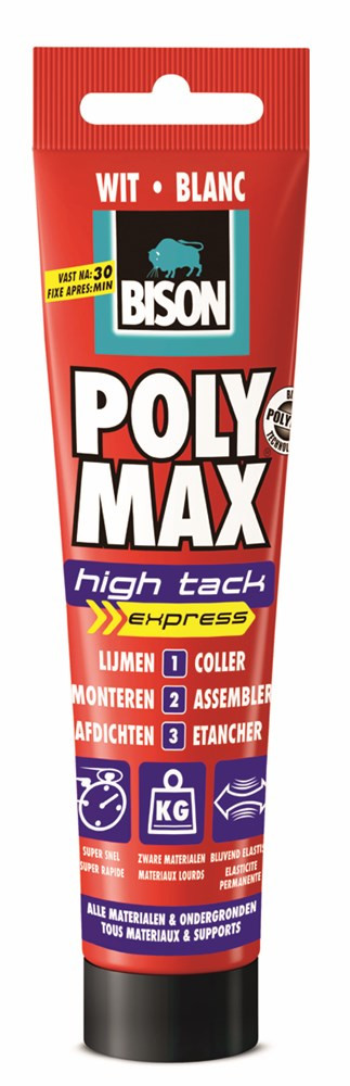 Poly Max high tack wit tube 165gr