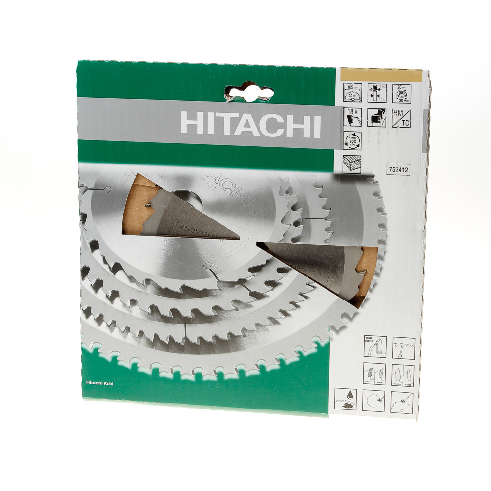 Hitachi Cirkelzaagblad 165X30/20 Z18