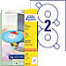 AVERY Zweckform L6043-25 CD/DVD/Diskette Etiketten A4 Wit 25 Vellen 