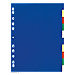 DURABLE Tabbladen A4+ Kleurenassortiment 10 tabs universele perforatie blanco