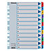 Esselte Numerieke tabbladen 100162 A4 Kleurenassortiment 12 tabs 11-gaats karton 1 tot 12