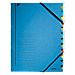 Leitz Sorteermap 7 tabs A4 Blauw karton 12 vakken (maand) 24,7 x 32 cm