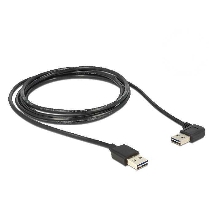 DeLOCK Easy-USB 2.0 M > hoek M kabel 1 meter