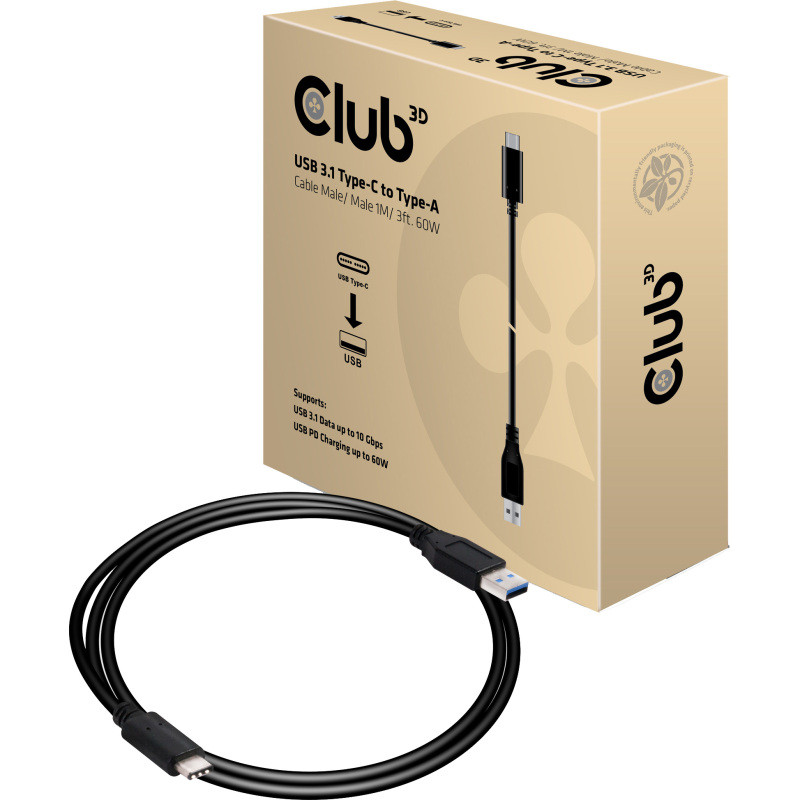 USB 3.1 Type-C - Type-A, 1m Kabel