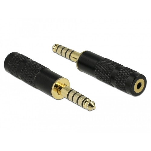 5-pins stereo 4,4 mm male jack naar 4-pins stereo 2,5 mm female jack adapter Adapter
