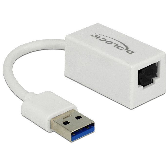 SuperSpeed USB-A (USB 3.1 Gen 1) male > Gigabit LAN 10/100/1000 Mbps compact Adapter