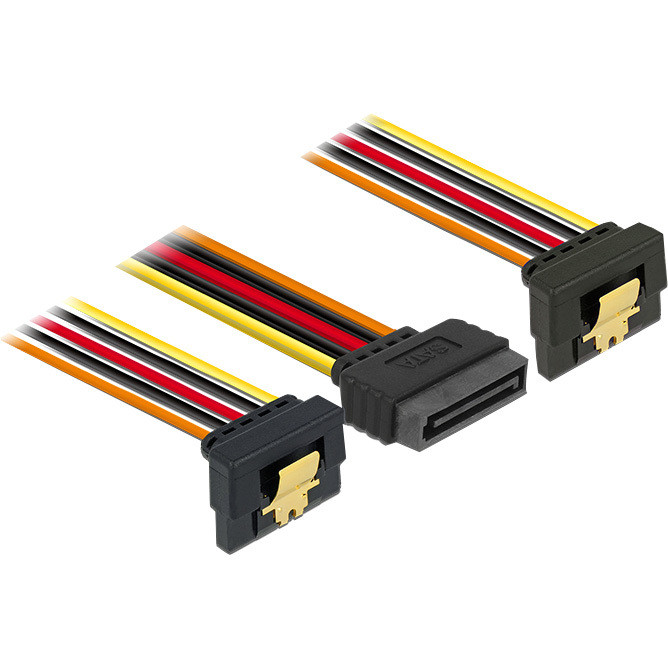 SATA 15-pin > 2 x SATA 15-pin power Splitterkabel