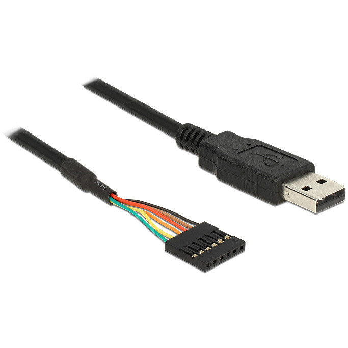 Converter USB 2.0 male > TTL 6-Pin pin header female Kabel