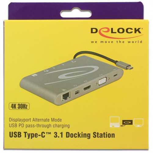 USB Type-C 3.1 Dockingstation 4K 30 Hz Dockingstation