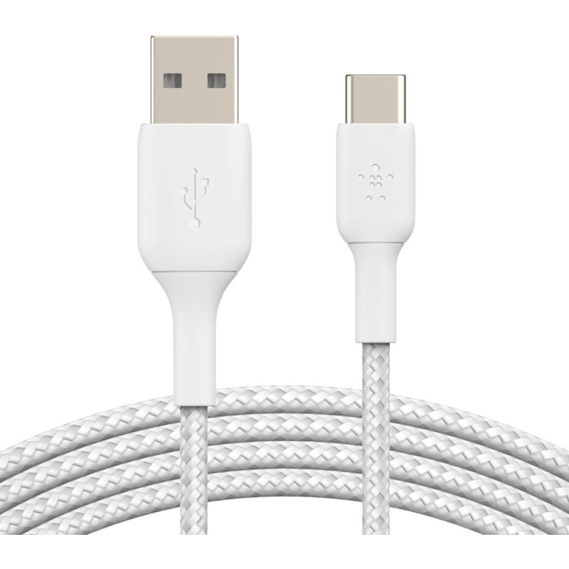 BOOSTCHARGE gevlochten USB-C naar USB-A kabel Kabel