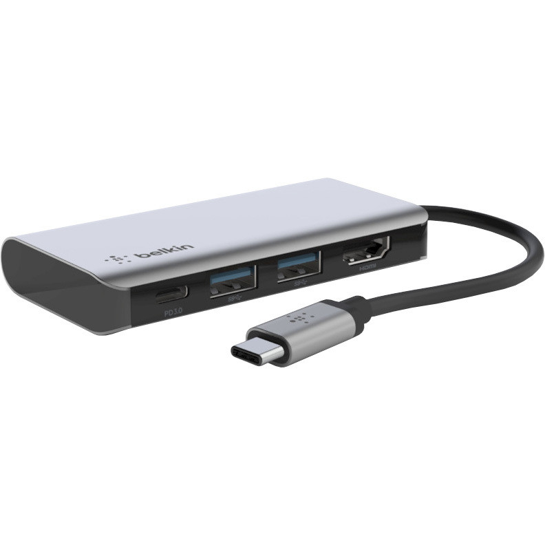 CONNECT Meerpoorts 4-in-1 USB-C hub Dockingstation