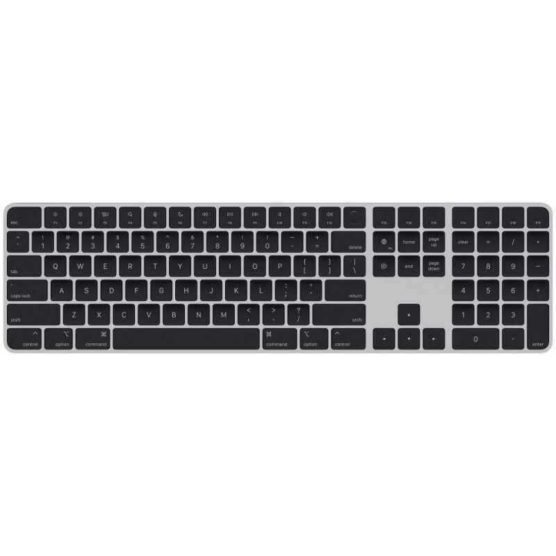 Magic Keyboard met Touch ID en numeriek toetsenblok voor Mac-modellen met silicon Zwarte toetsen Toetsenbord