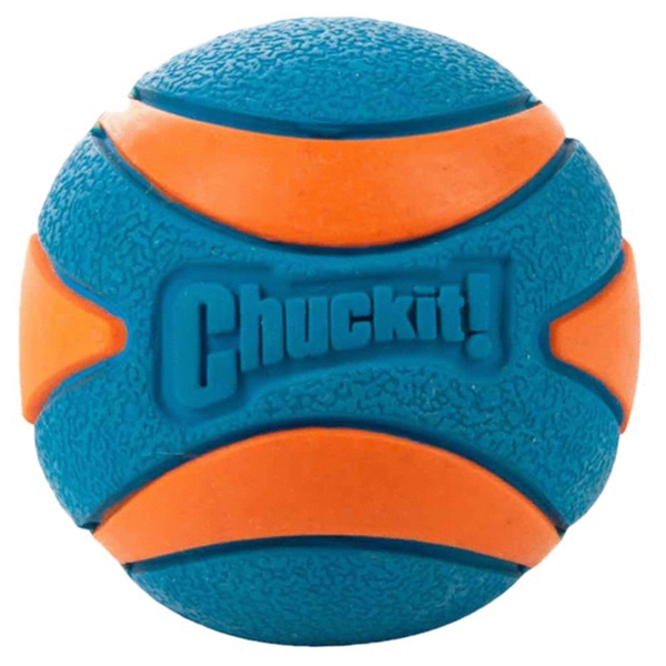Chuckit Ultra Squeaker Ball - Hondenspeelgoed - Ø7.6 cm Blauw Oranje L