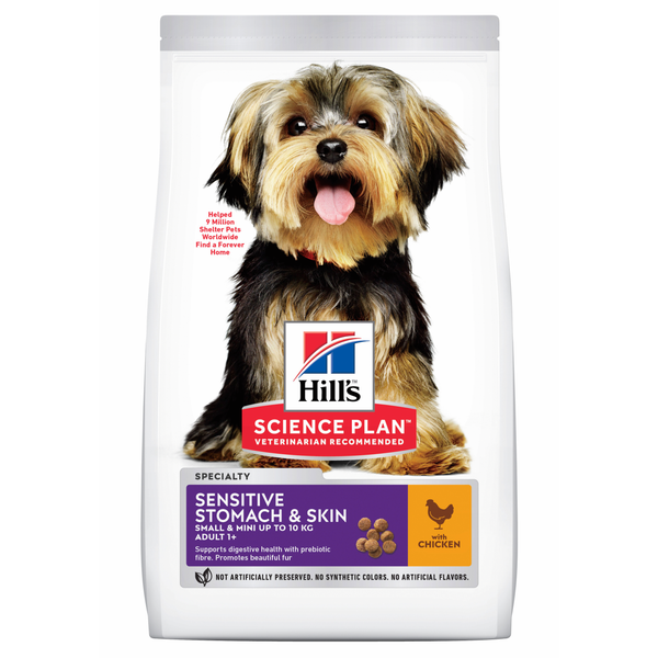 Hill&apos;s Canine Adult Sensitive Stomach & Skin Small & Mini - Hondenvoer - Kip 1.5 kg