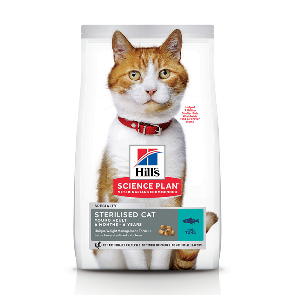 Hill&apos;s Feline Sterilised Cat Young Adult Tonijn - Kattenvoer - 7 kg