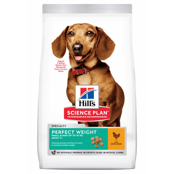 Hill&apos;s Canine Adult Perfect Weight Small & Mini - Hondenvoer - Kip 1.5 kg