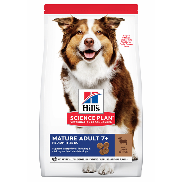 Hill&apos;s Canine Mature Adult Medium - Hondenvoer - Lam Rijst 2.5 kg