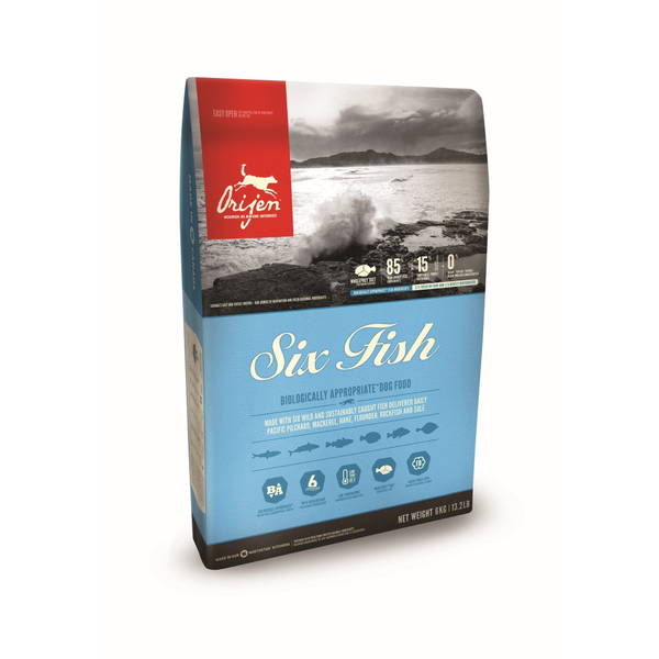 Orijen Whole Prey Six Fish Dog Sardines&Makreel - Hondenvoer - 11.4 kg