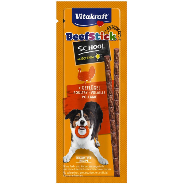 Vitakraft Beefstick School - Hondensnacks - Gevogelte Rund 20 g