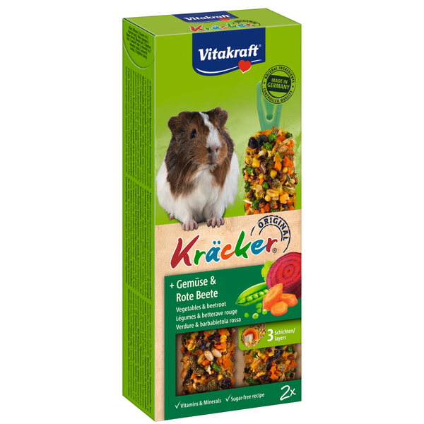 Vitakraft Cavia Kracker - Knaagdiersnack - Groente