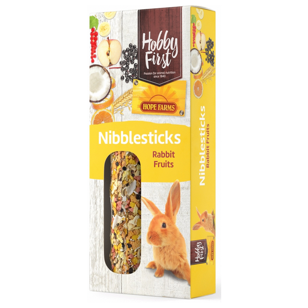 Hobbyfirst Hope Farms Nibblesticks Rabbit Fruits - Konijnensnack - 90 g