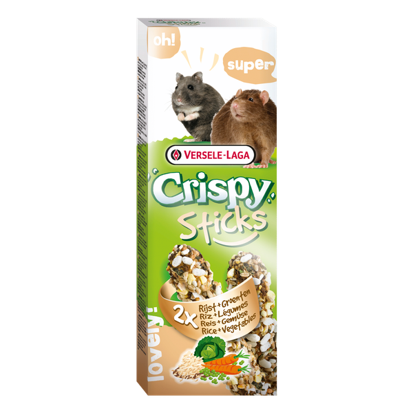 Versele-Laga Crispy Sticks Hamster&Rat - Knaagdiersnack - Groente