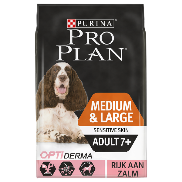 Pro Plan Dog Senior Medium & Large Breed Sensitive Zalm - Hondenvoer - 3 kg