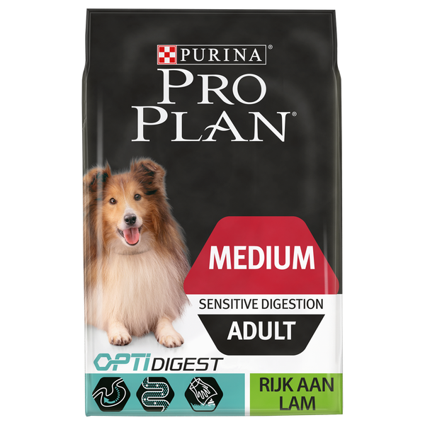 Pro Plan Dog Adult Medium Sensitive Digestion Lam - Hondenvoer - 14 kg