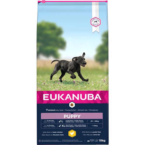 Eukanuba Growing Puppy Large Breed Kip - Hondenvoer - 15 kg