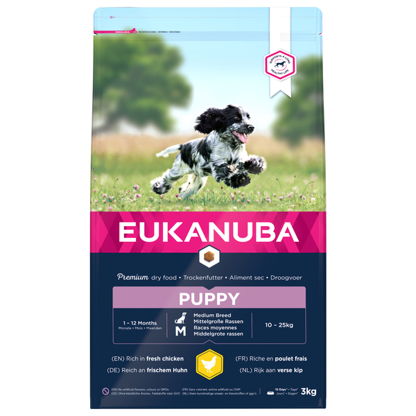 Eukanuba Growing Puppy Medium Breed Kip - Hondenvoer - 3 kg