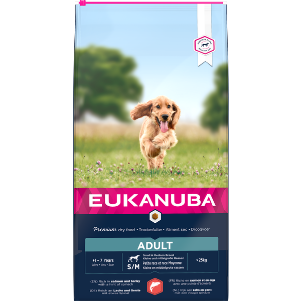 Eukanuba Adult Small & Medium Breed Zalm - Hondenvoer - 12 kg