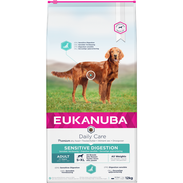 Eukanuba Daily Care Adult Sensitive Digestion - Hondenvoer - 12 kg
