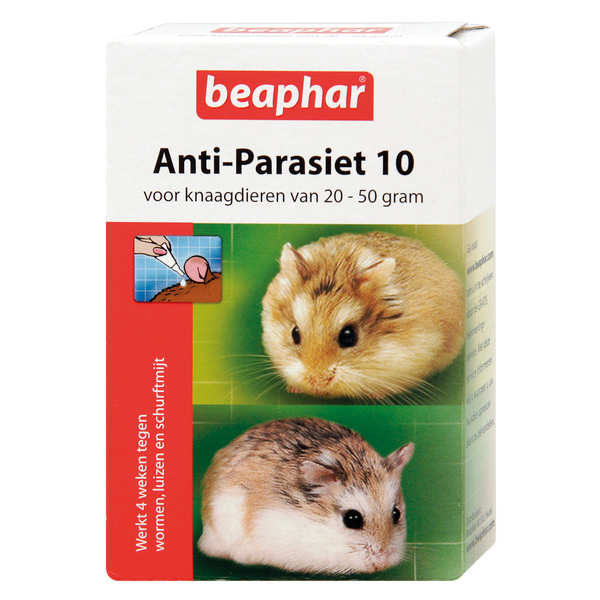 Beaphar Anti-Parasiet 10 Knaag - Parasieten - 2 pip 20 - 50 G