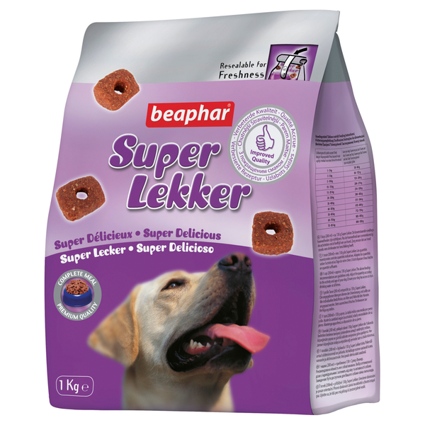 Beaphar Super Lekker Hond - Hondensnacks - Vlees 1 kg