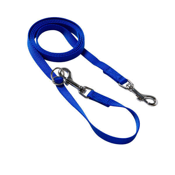 Adori Vario Looplijn Nylon Blauw - Hondenriem - 110-190x1.5 cm