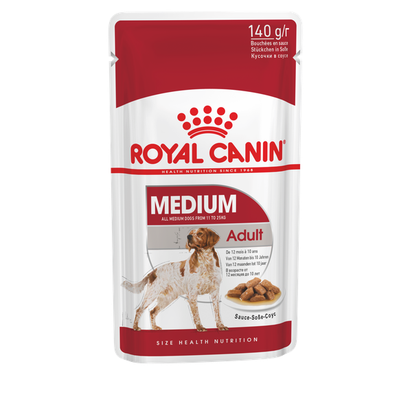 Royal Canin Medium Adult Natvoer - Hondenvoer - 10x140 g