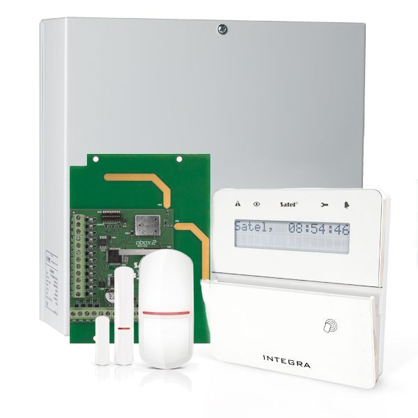 INTEGRA 32 RF - Wit proximity LCD bediendeel, RF module, draadloze multifunctionele detector en PIR