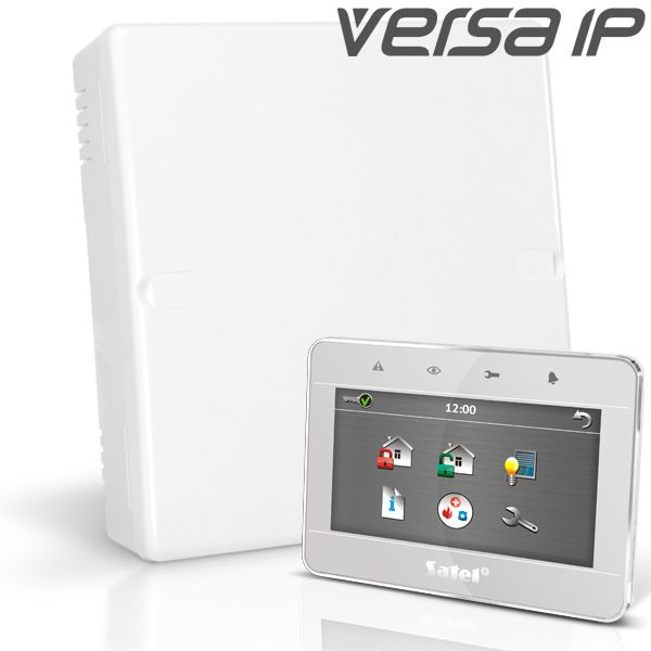 VERSA IP pack - 4.3" touchscreen , RF module, draadloze multi detector en PIR-Wit-Zilver