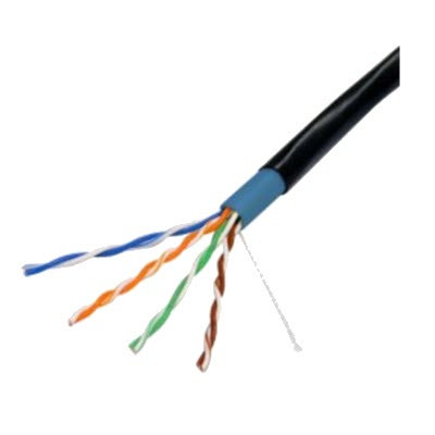 UTP5E-300 - CAT5E UTP-kabel zwart rond 305 meter