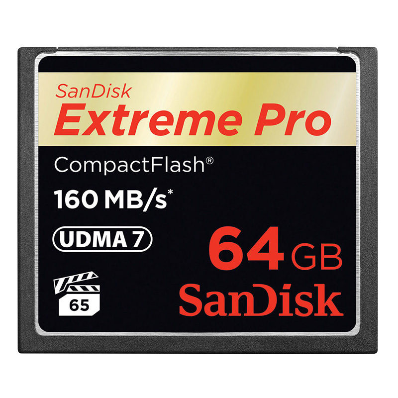 SanDisk 64GB Compact Flash Extreme Pro 160MB/s geheugenkaart