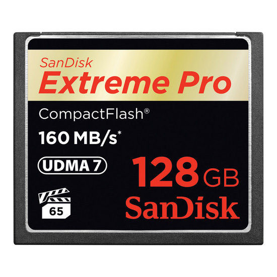 SanDisk 128GB Compact Flash Extreme Pro 160MB/s geheugenkaart