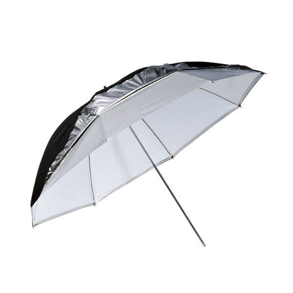 Godox UB-006 Dual Duty Paraplu Zwart/Zilver/Wit (84cm)