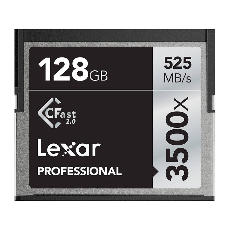 Lexar 128GB CFast 2.0 Professional 3500x speed 525MB/s geheugenkaart