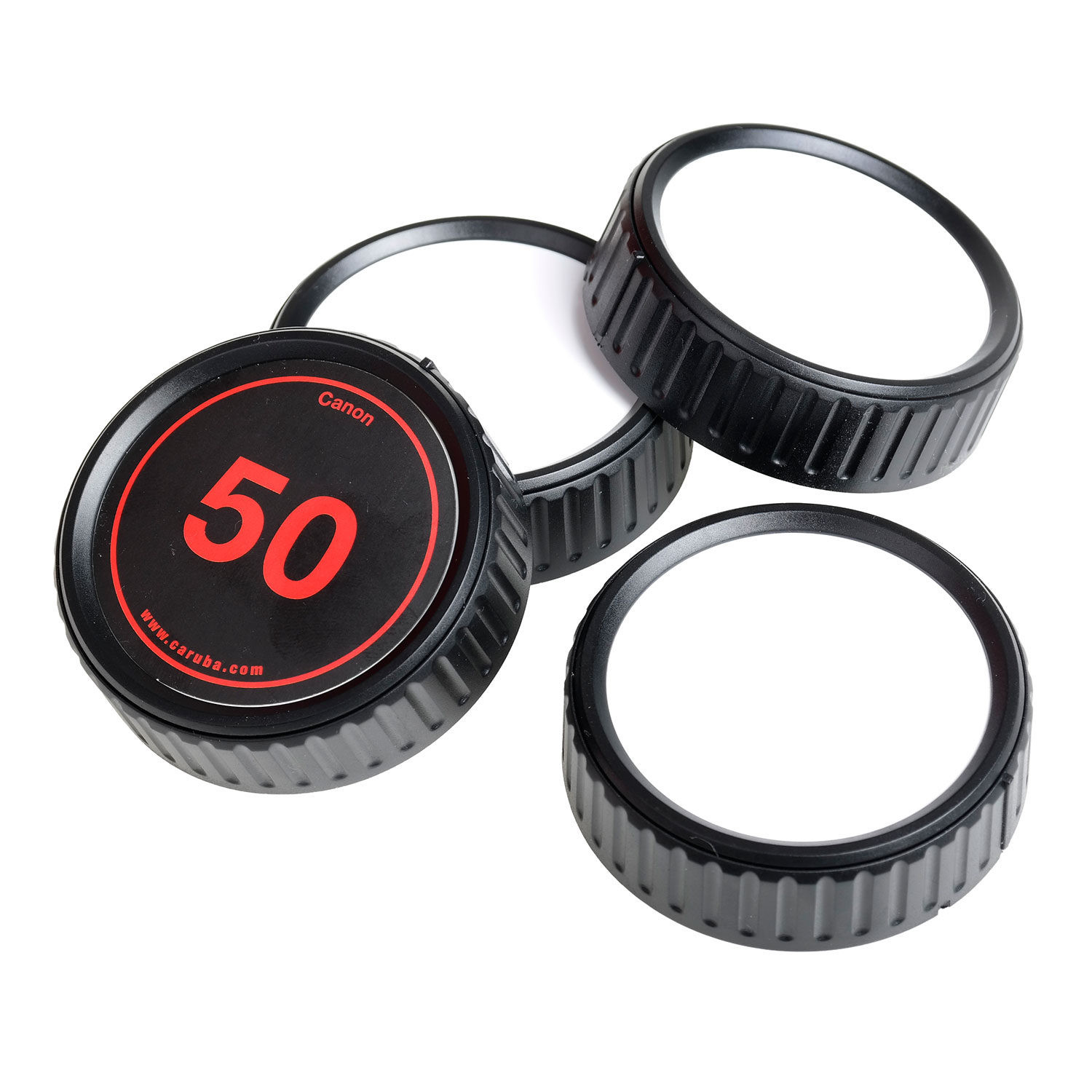 Caruba Writable Rear Lens cap Kit Canon - 4 stuks