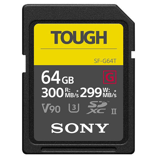 Sony 64GB SD Pro Tough UHS-II V90 300MB/s geheugenkaart