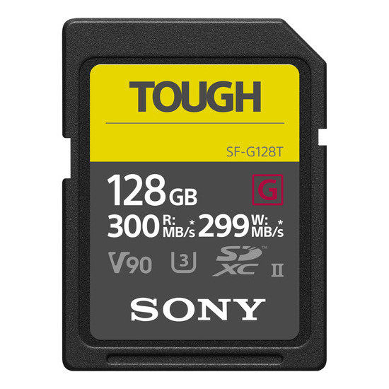 Sony 128GB SD Pro Tough UHS-II V90 300MB/s geheugenkaart