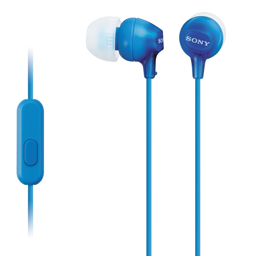 Sony MDR-EX15AP In-Ear oordopjes Blauw